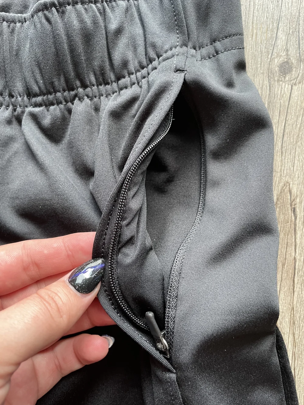 Nike Black Track Pants with White Swoosh